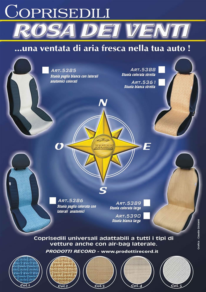 image seat cover line Rosa dei Venti by Prodotti Record